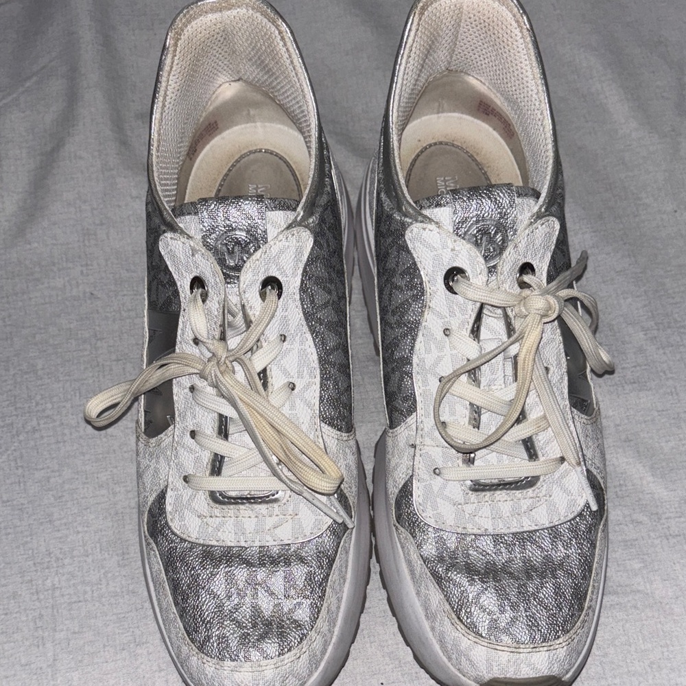 Michael Kors Gray and White Women's Sneakers